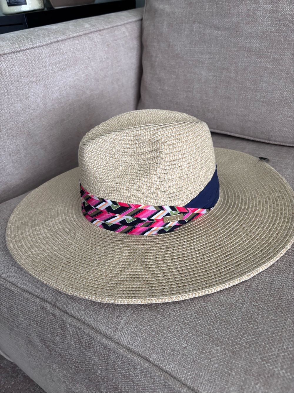 Trina Turk Straw Fedora Hat - NWT